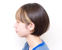 女生个性染发示范 款款洋气吸睛又显白
