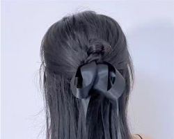 jennie同款发型教程 文艺清爽半扎发