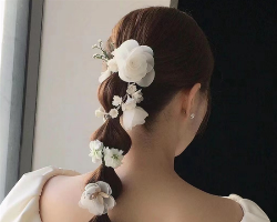 仙气唯美鲜花发型 新娘首选的风格
