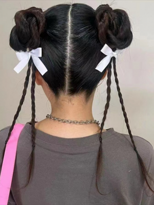 酷炫双丸子头扎发 每一款扎法都惊艳