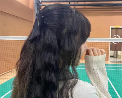 蓬松减龄蛋卷头 温柔大方巨瘦脸