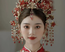 中式复古新娘发型 尽显古典优雅范