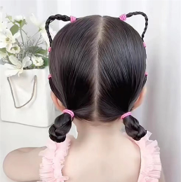 小女孩猫耳发型设计 甜酷时髦洋气吸睛