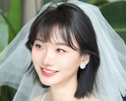 绝美短发新娘发型 结婚当天首选造型