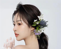 森系鲜花新娘发型 优雅清新时髦百变