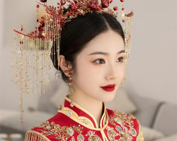 古典优雅中式造型 新娘子绝美发型推荐