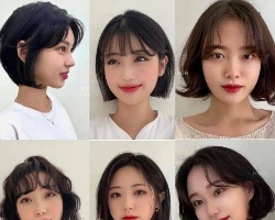 齐嘴短发发型模板 减龄可爱又瘦脸