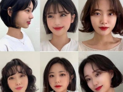 齐嘴短发发型模板 减龄可爱又瘦脸