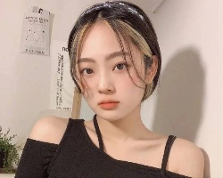 个性抢眼刘海染发型 时髦独特美出新高度