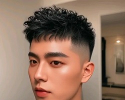 男士两边铲短发造型 时尚帅气魅力十足