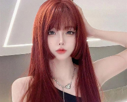 黄肤色女生适合的发色 显白气质橙红色