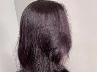 白到发光的紫色发色 黑加仑紫洋气百搭