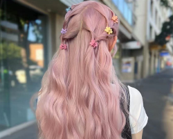 浪漫仙气樱花粉 少女感显白发色