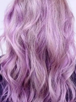 唯美浪漫粉紫色发色 时尚显白随意凹造型