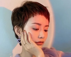 超短发适合什么刘海 狗啃刘海短发时髦又惹眼