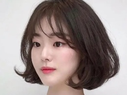 韩式短发发型范本 时尚甜美秒变巴掌脸