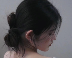韩式慵懒低盘发 随性婉约巨性感