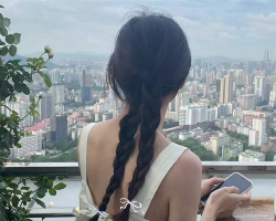 优雅减龄交叉编发 温婉文艺巨百搭