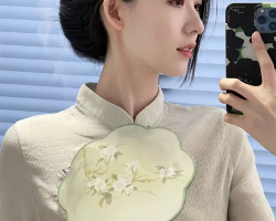纯欲旗袍盘发图解 高级端庄不失韵味
