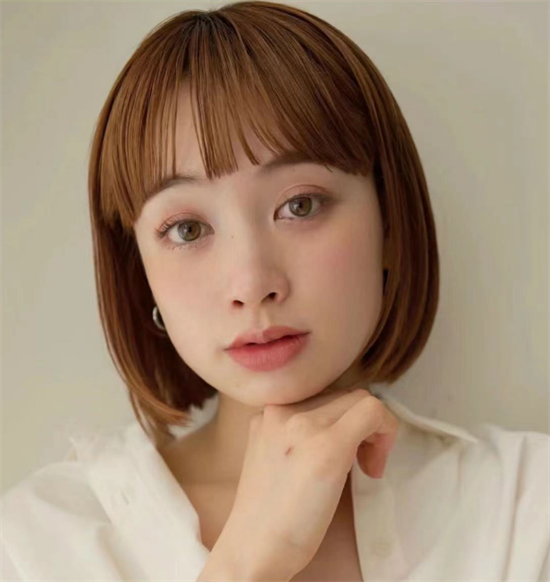 日系垂顺感短发波波头 温婉文艺时尚减龄