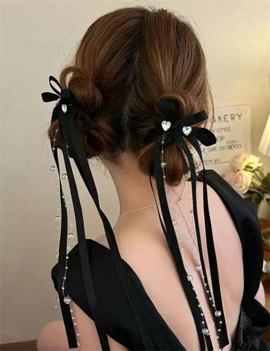 夏季蝴蝶结丸子头 芭蕾风扎发美翻了