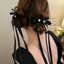 夏季蝴蝶结丸子头 芭蕾风扎发美翻了