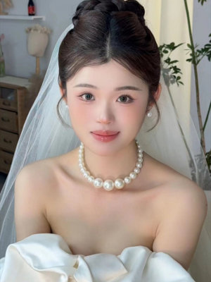 新娘公主头盘发 高级优雅巨百搭
