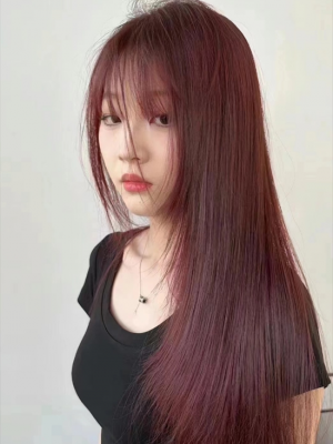 个性醋栗红发色 耀眼吸睛超显白